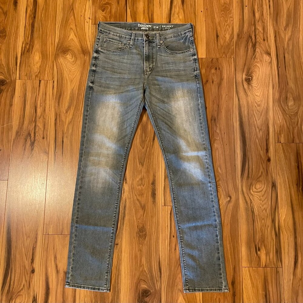 Denizen by Levi's 216 Skinny Fit Faded Blue Jeans Size 32 x 34